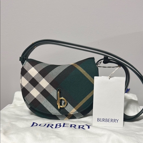 Burberry Green and Black Crossbody Bag with Iconic Design - Picture 1 of 5